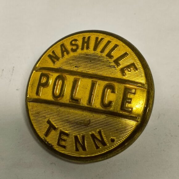 Vintage Superior Quality Nashville Police Tennessee Uniform Button Metal - Picture 3 of 6